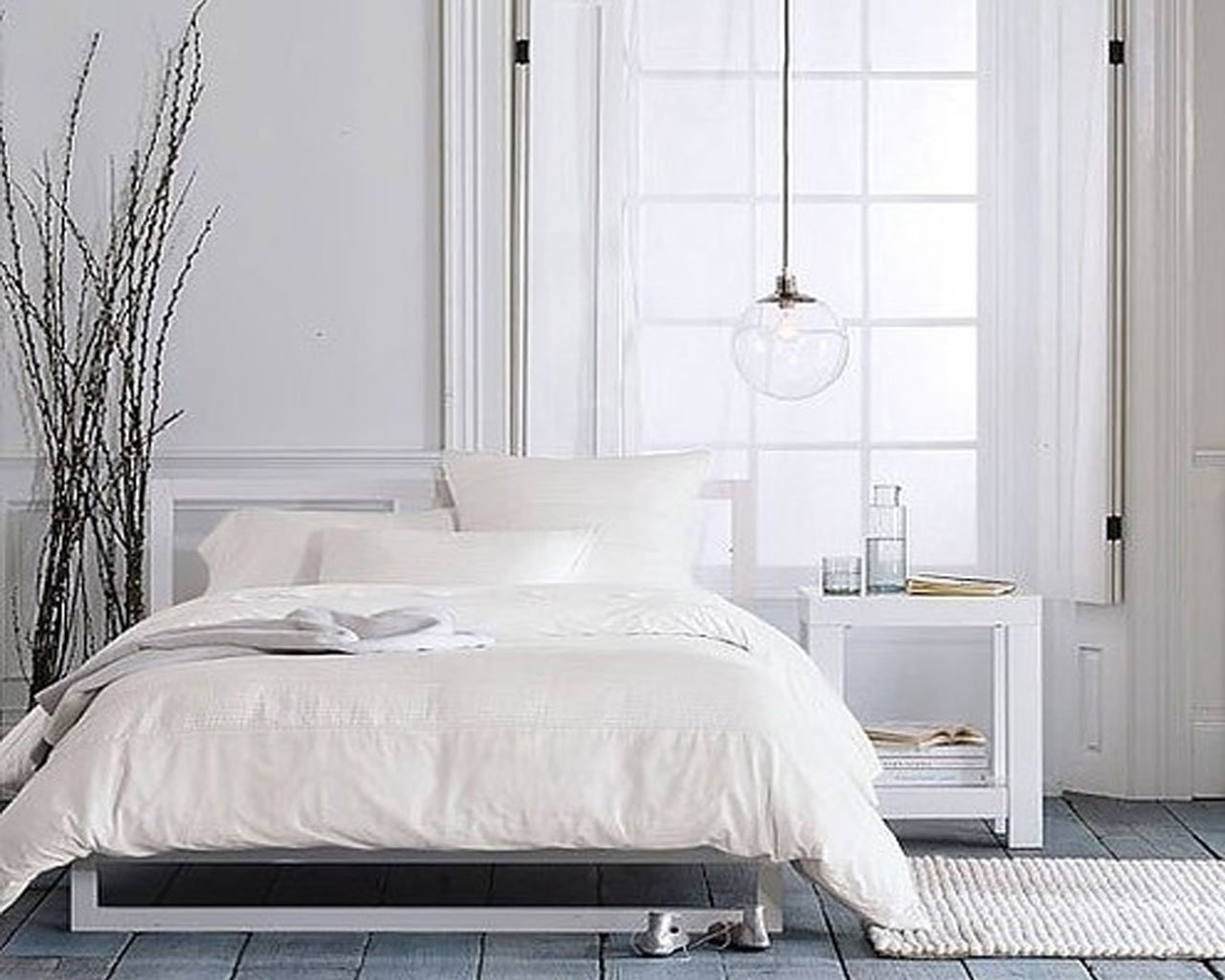Letto scandinavo : interior design per la casa.