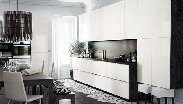 Cucine ikea per una casa moderna: modelli e catalogo Pannello cucina fantasia