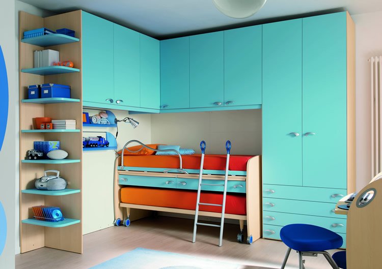 Camerette a ponte: consigli su materiali e colori per la vostra scelta Camerette bambini a soppalco