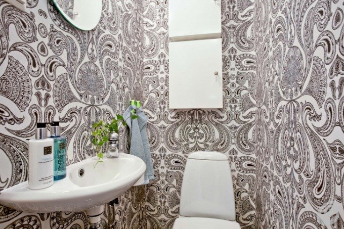 Carta da parati per bagno lavabile: materiali ed idee Carta da parati per camere da letto moderne cielo
