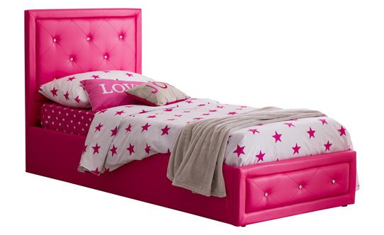 Letto in stile pink rock
