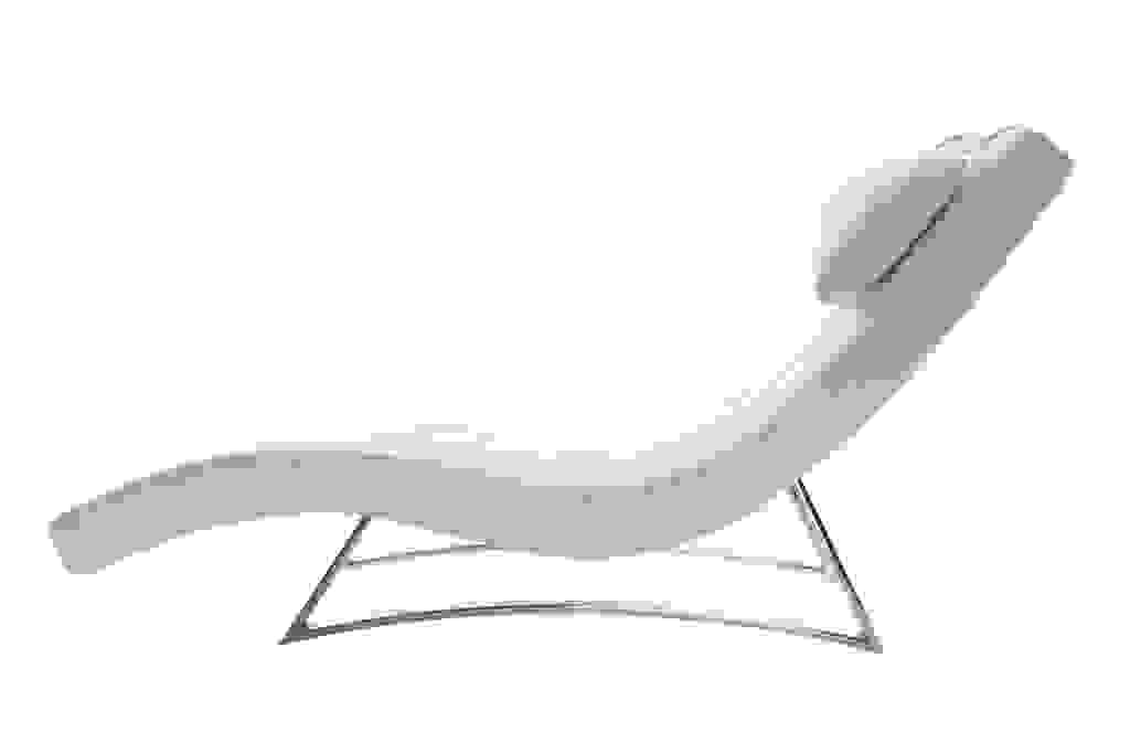 chaise longue miliboo living bianco ottico