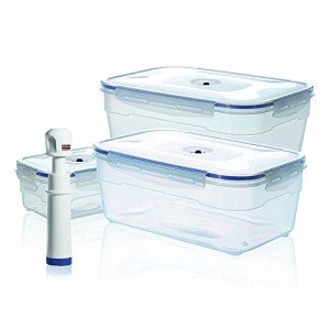 CONTENITORI ALIMENTARI PER SOTTOVUOTO FRESH | SET DI CONTENITORI IN VETRO DA 2,5 L PER LA PREPARAZIONE DEI PASTI - IT