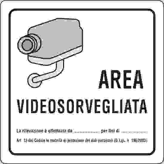 cartello videosorveglianza casa
