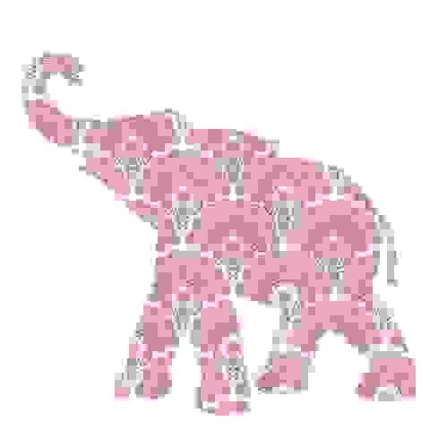 carta da parati a forma di elefantino