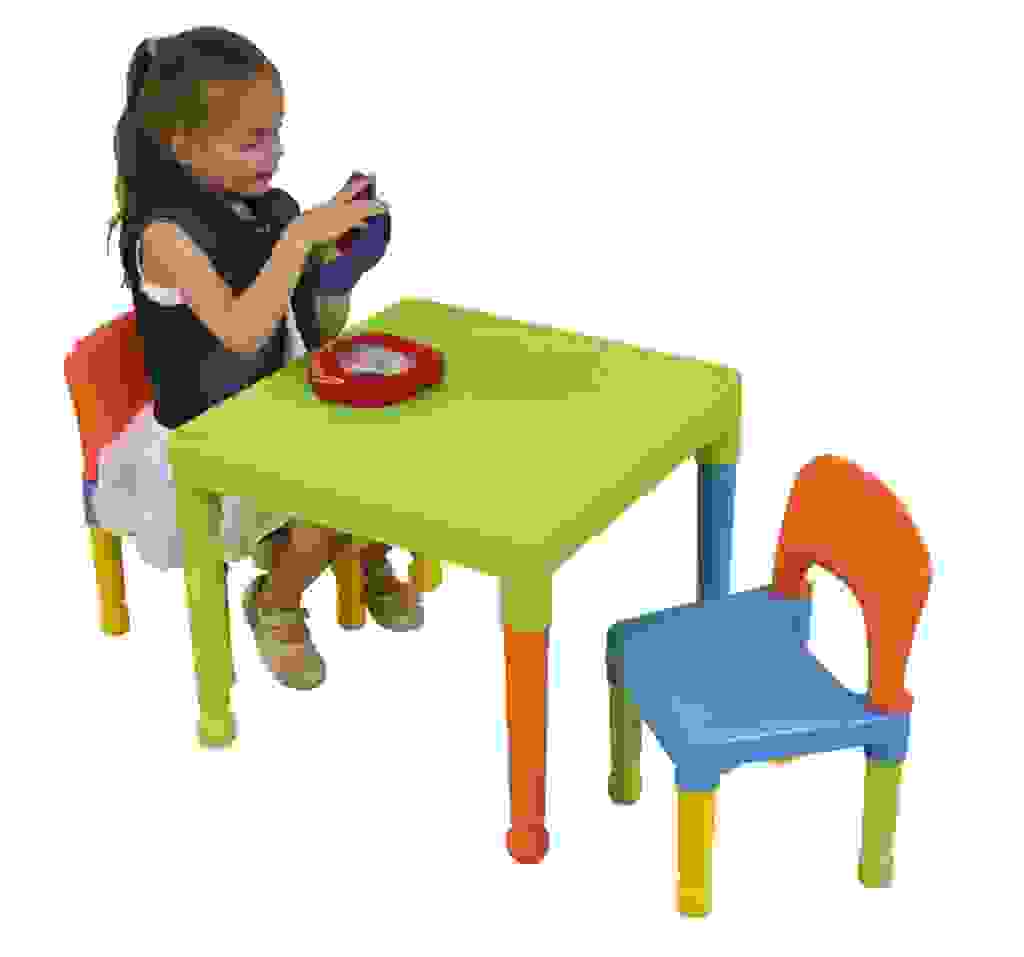 Adorabile Pratica Tavolo Alfabeto Camera Bambini in Plastica Multicolore Bambini Mobili Set Tavolo e Sedia per Bambini Adatto a Bambini di Età Superiore a 3 Anni 