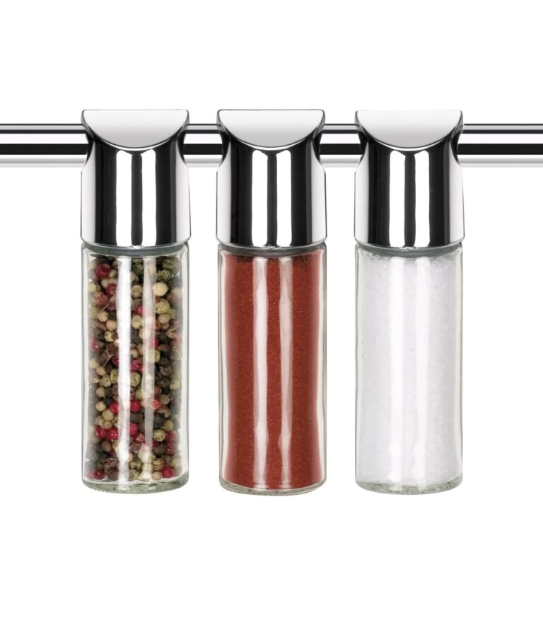Fulenyi Portaspezie In Acciaio Inox A Più Livelli | Scaffale Organizer Per Cucina Con Supporto Tagliere | 30-50 Cm