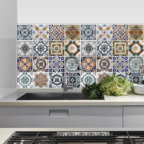 Piastrelle adesive: per cucina e bagno, offerte online ... Piastrelle per bagno in offerta