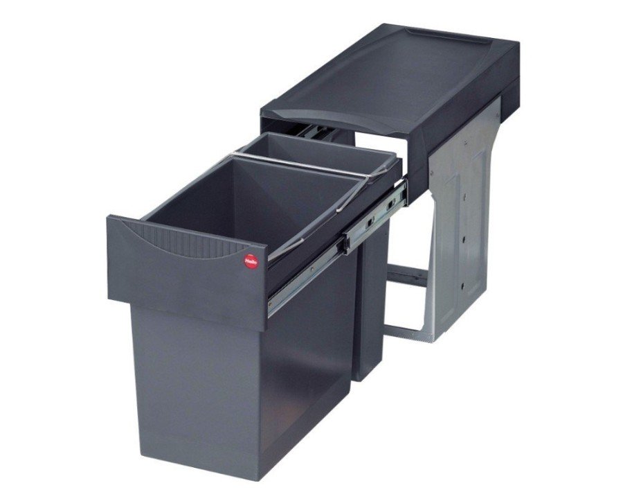 Pattumiera Differenziata Estraibile Elletipi PF01 34A1 Per Base - Capacità 18+8 Litri Con Guide Metallo