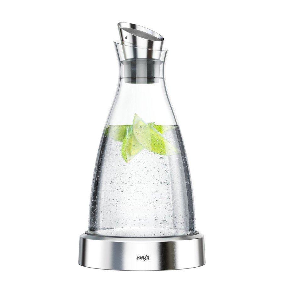Caraffa Art Nouveau – Vetro e peltro – 1900 circa