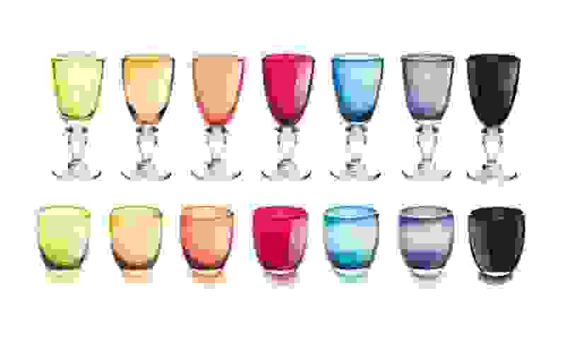 Bicchieri colorati,