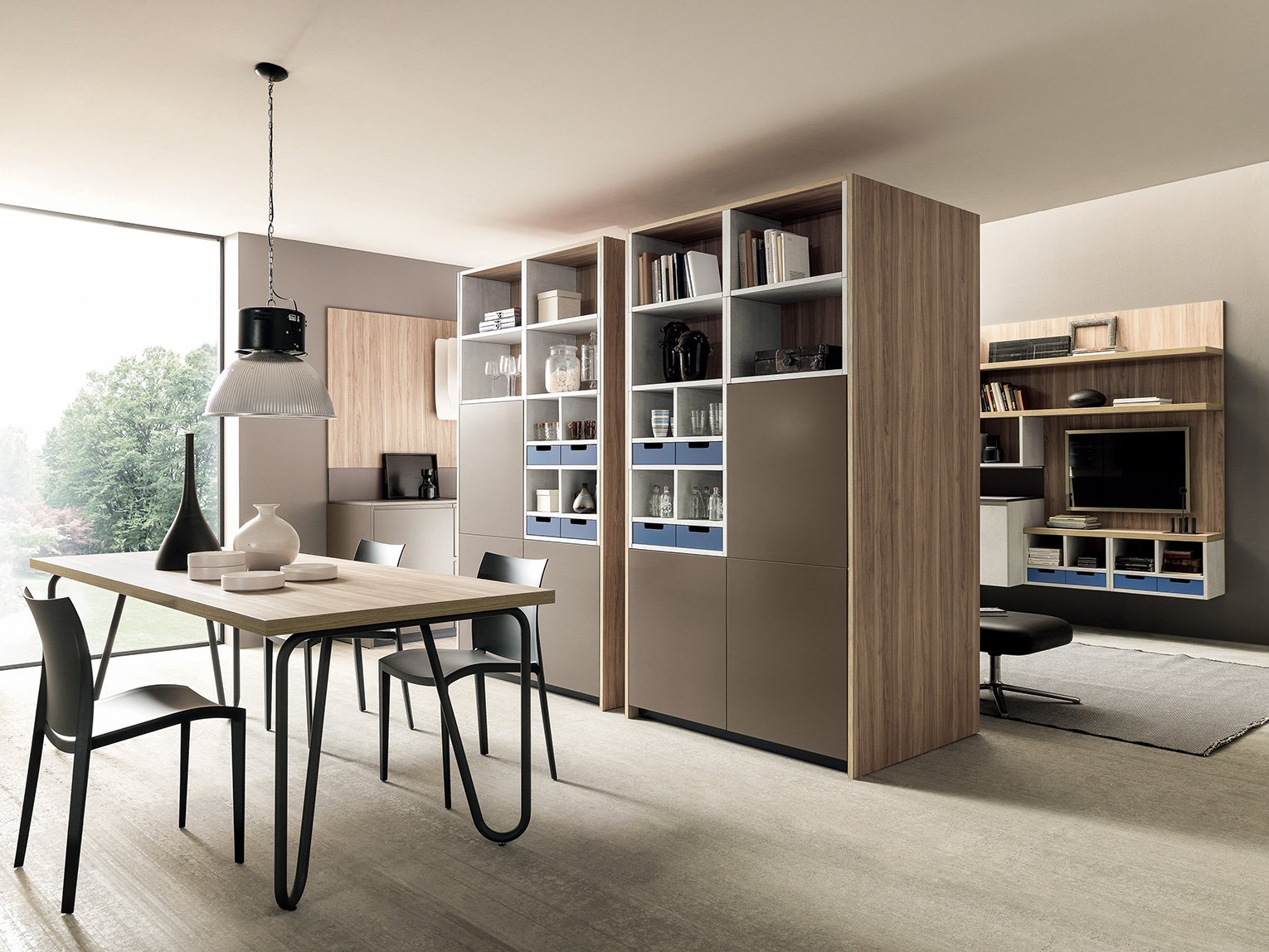 Cucine febal: prezzi e modelli consigliati Cucina rivestita in marmo alleggerito