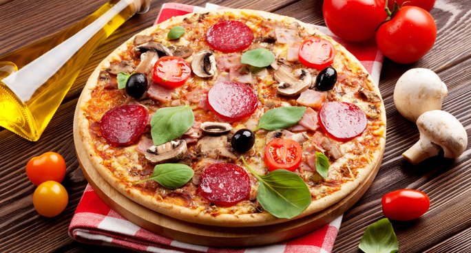 piatti pizza set 6 pezzi- decoro pizza 