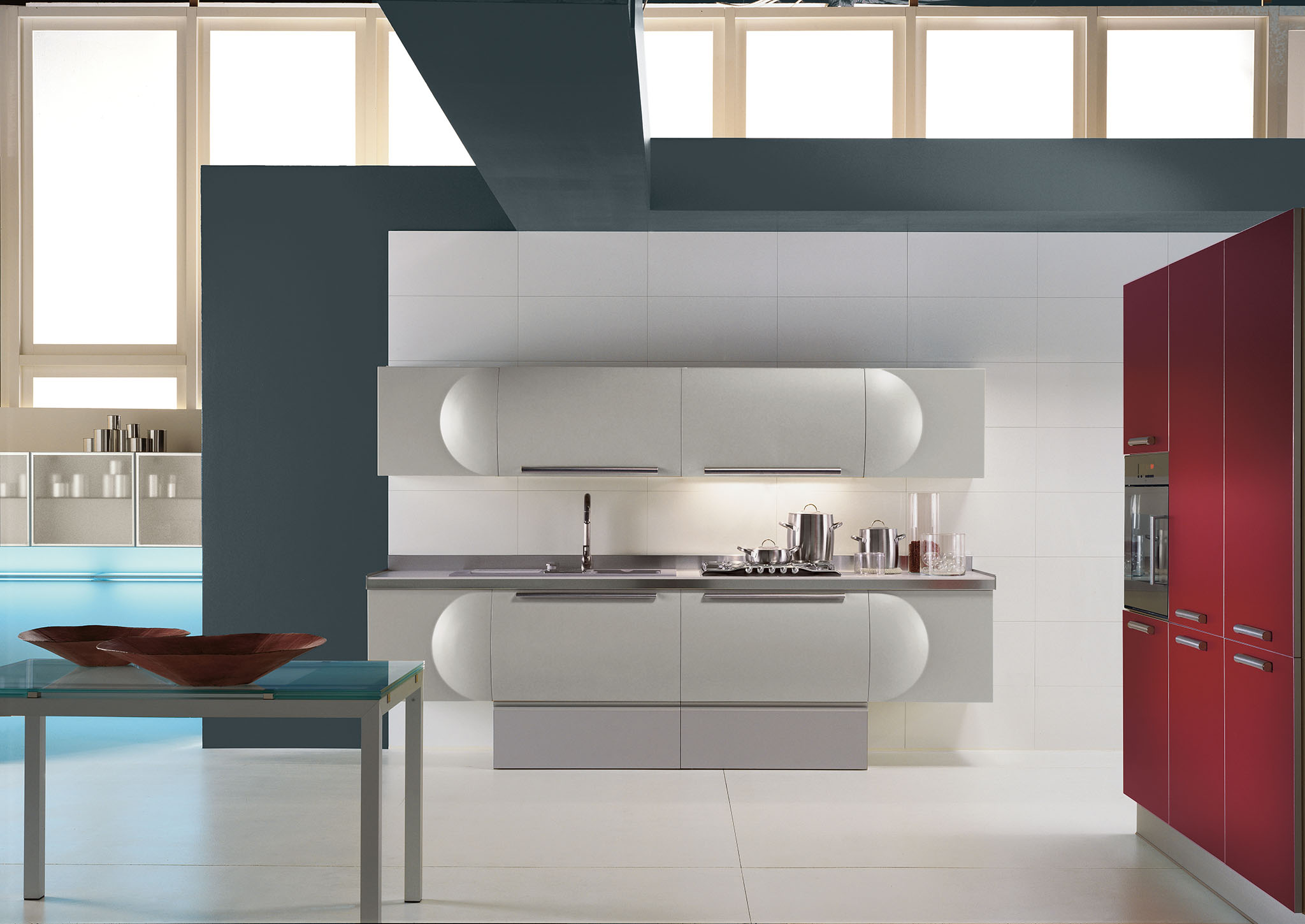 Cucine in muratura bianche e blu : cucine all americana prezzi ...