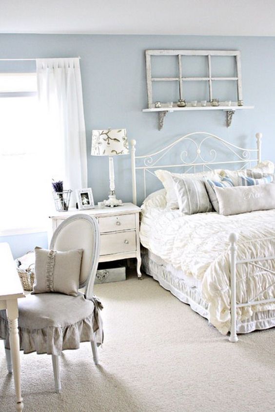 colore bianco e shabby chic