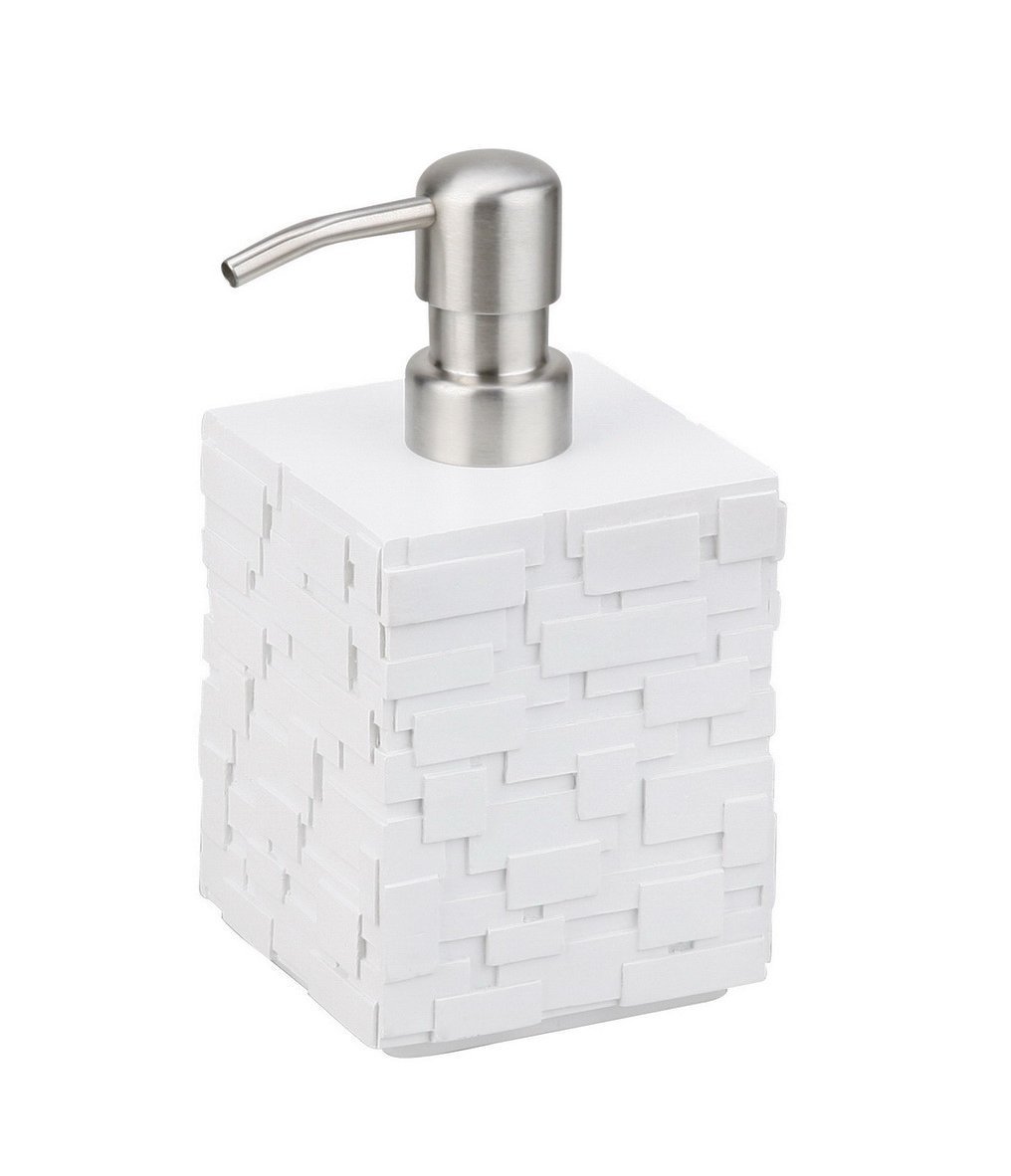 Axentia Portasapone Hollywood In Ceramica Color Argento | Design Sobrio E Contemporaneo Con Grande Superficie Di Appoggio