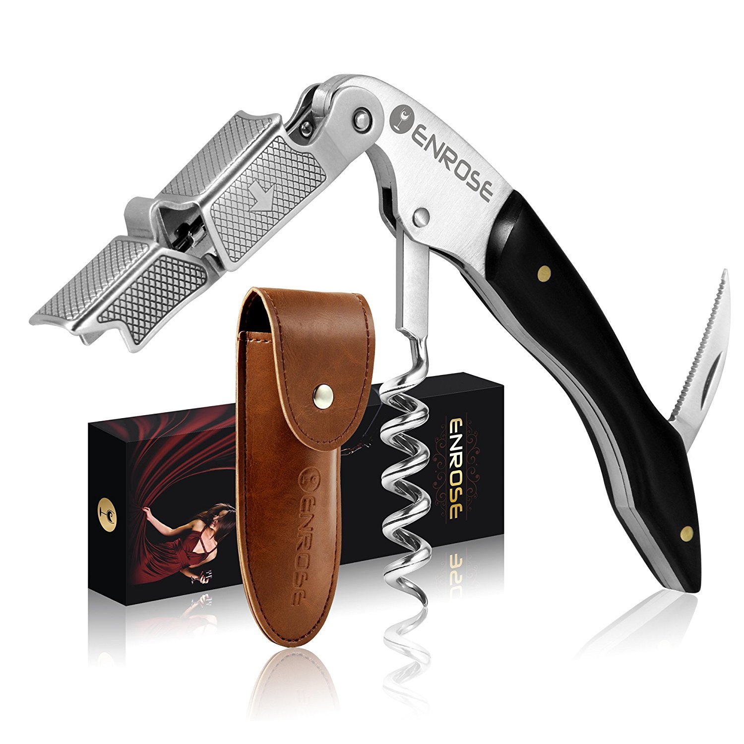 LKKCHER Ah So Cavatappi Per Bottiglie Di Vino Antico, Apribottiglie Per Birra, Estrattore Di - Foto 9