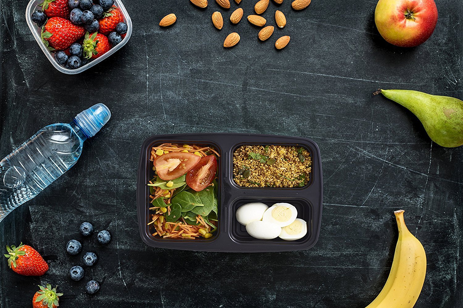 KOMUEE 10 Pezzi Contenitori In Vetro Per Alimenti Con Coperchio – Ermetici, Adatti A Microonde, Forno E Congelatore – Meal Prep E Conservazione - 2