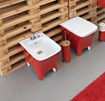 cow bagno colore rosso