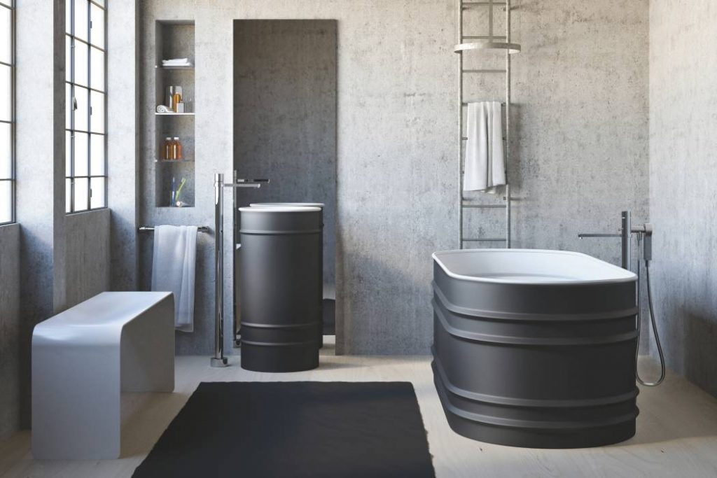 colore grigio in bagno