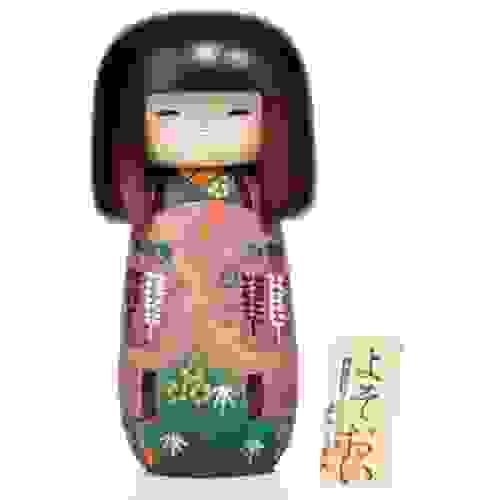 bambola Kokeshi color glicine