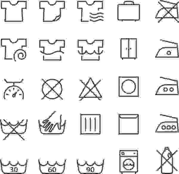 Simboli lavatrice