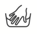 Simbolo che indica lavaggio a mano