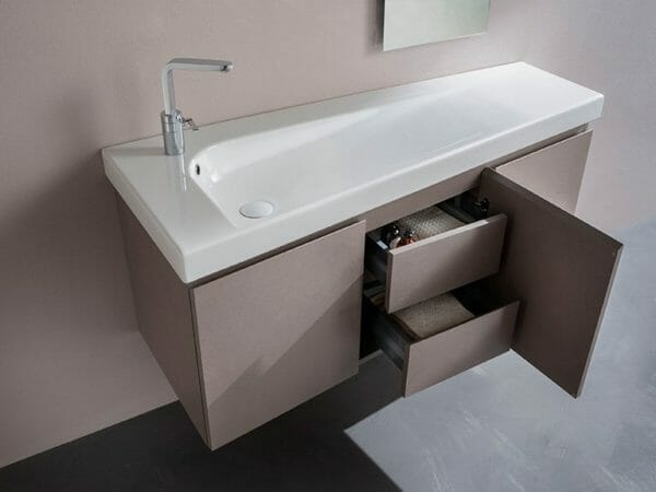 hatria grandangolo lavabo con mobile