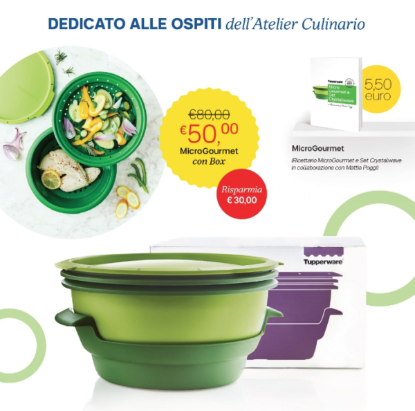 Tupperware offerte su  di contenitori per alimenti e altri accessori.