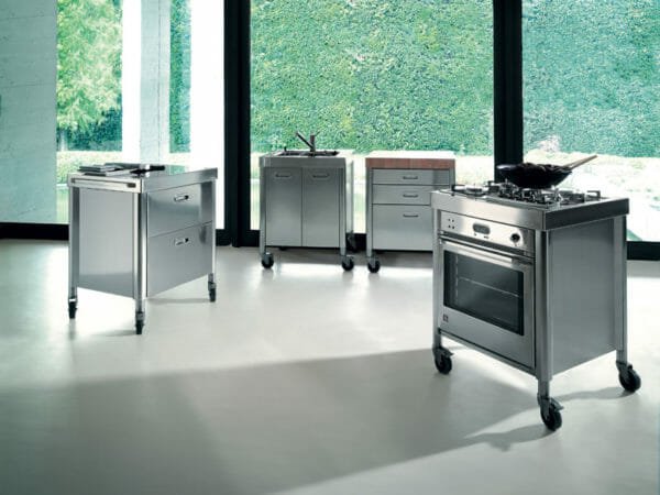 Alpes Inox Cucine con rotelle