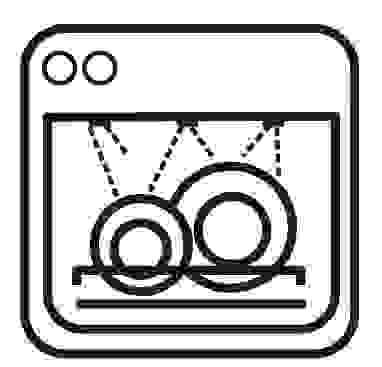 simboli lavastoviglie pentole