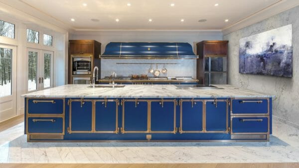 officine gullo: Cucina SAPPHIRE BLUE & BURNISHED BRASS