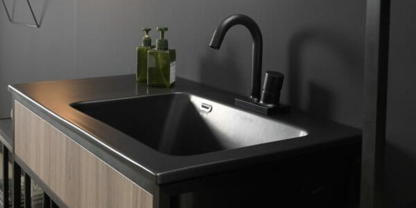 xilon lavabo candid black dettaglio