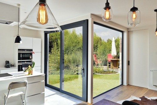finestre scorrevoli in cucina