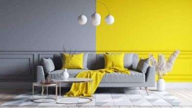 color tortora e giallo