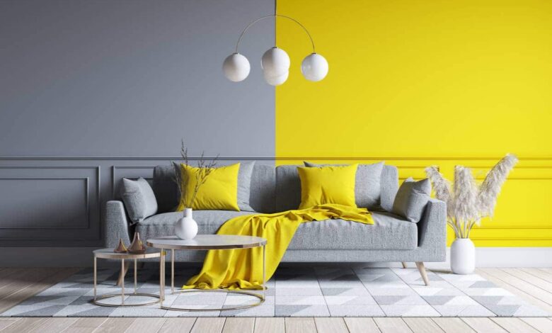 color tortora e giallo
