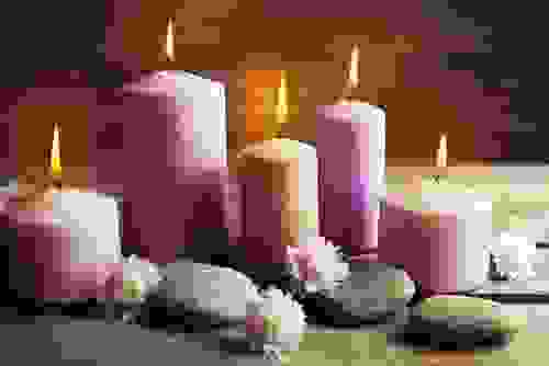 candele decorate e profumate