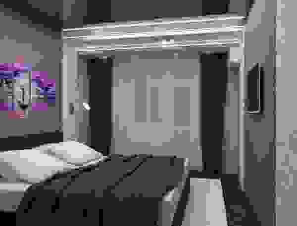 camera da letto colore viola