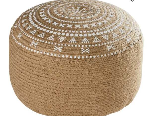 pouf in iuta maison du monde