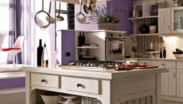 Cucina colore lavanda