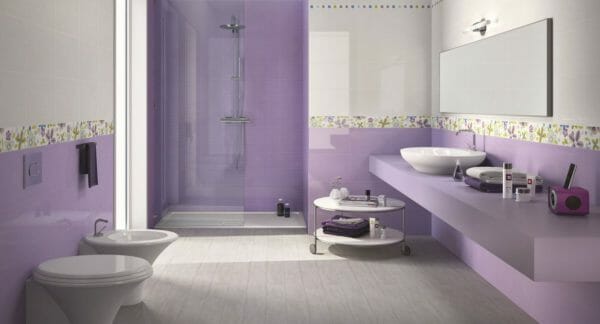 Bagno color lavanda