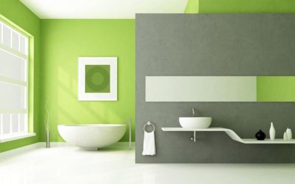 Bagno coloren verde