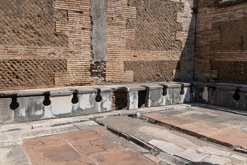 Tazza del bagno alle origini.