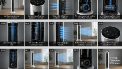 Funzionamento ventilatore colonna