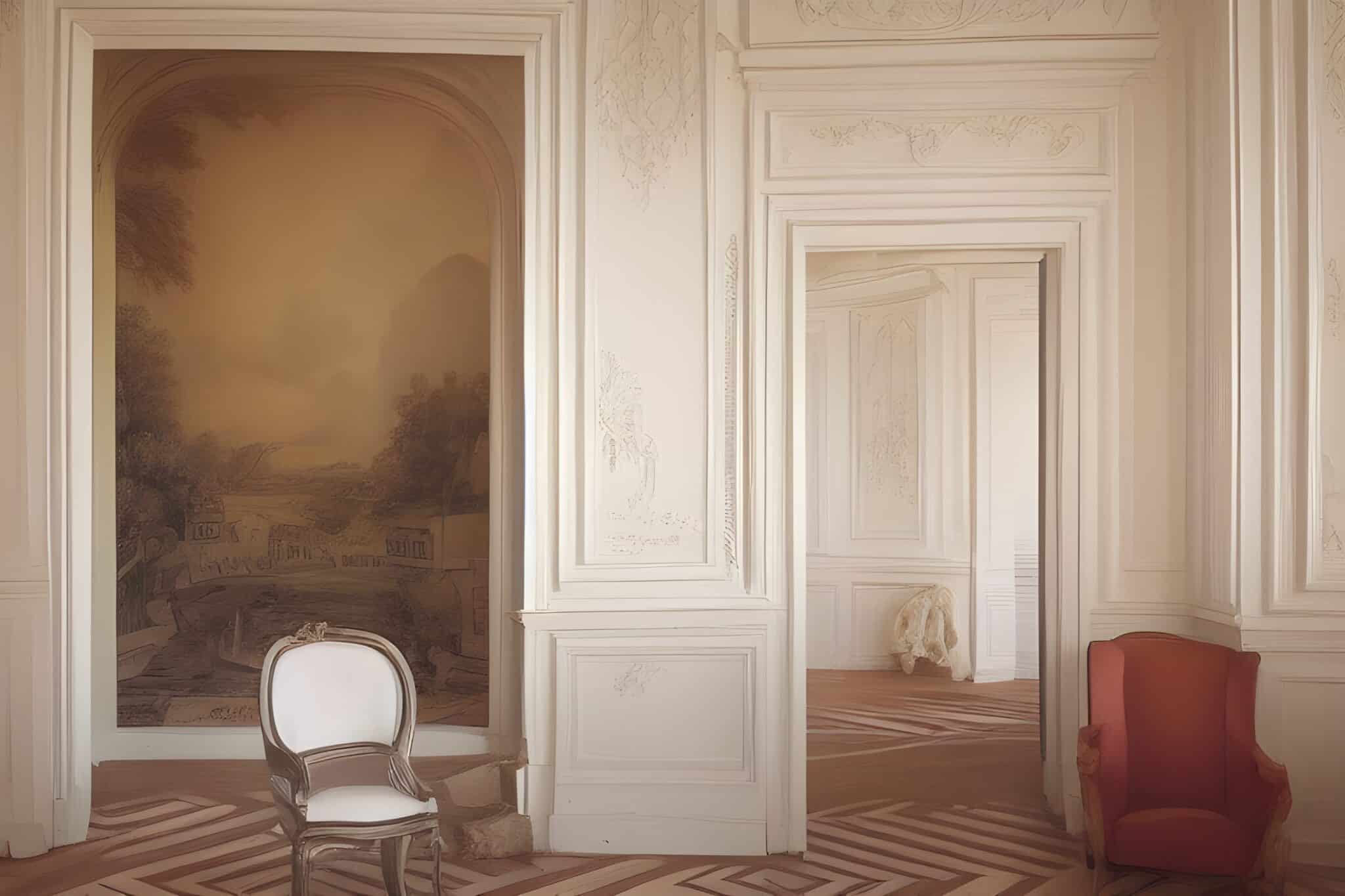 Trompe l'oeil example in interior design