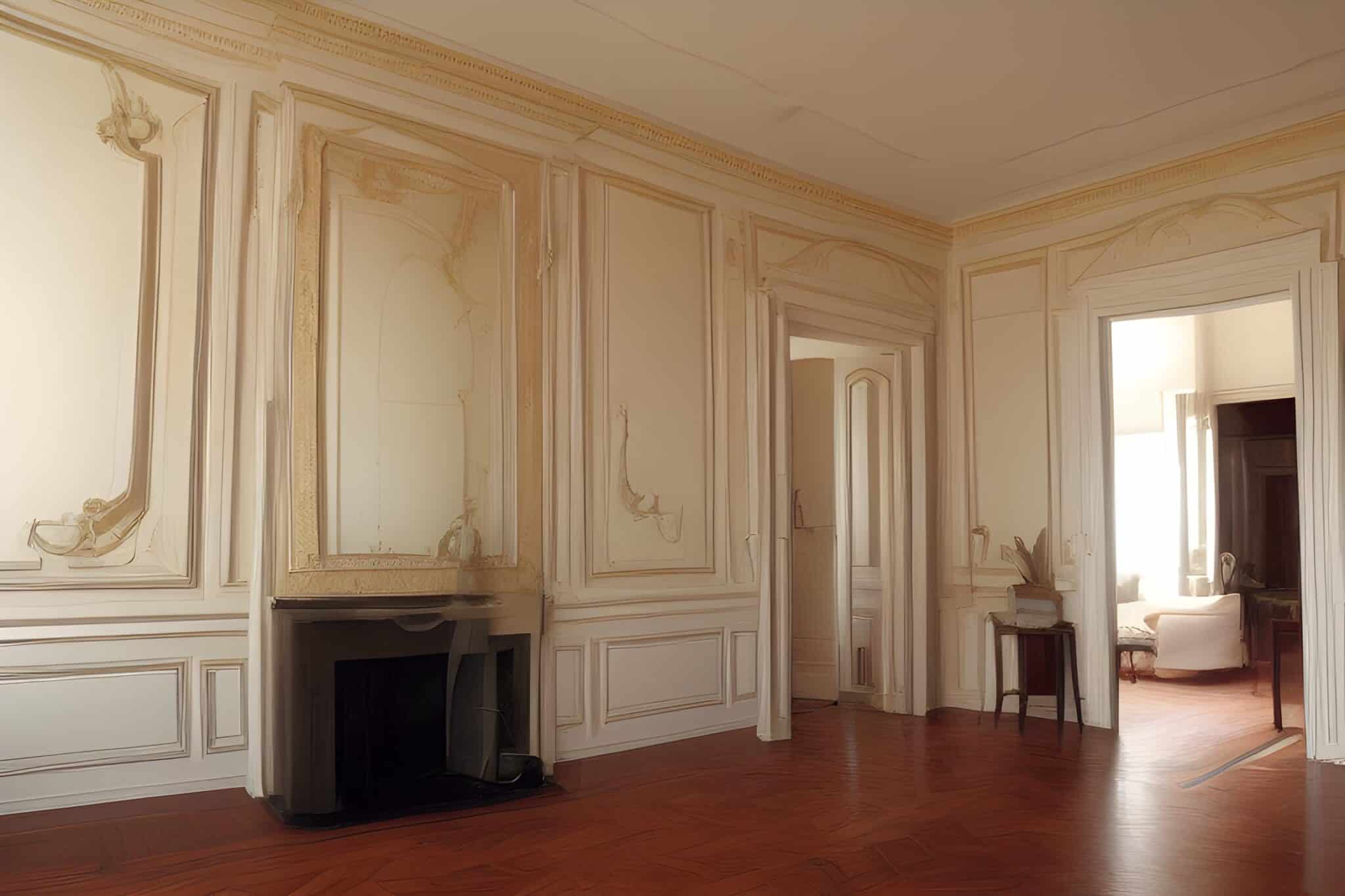 Trompe l'oeil example in interior design