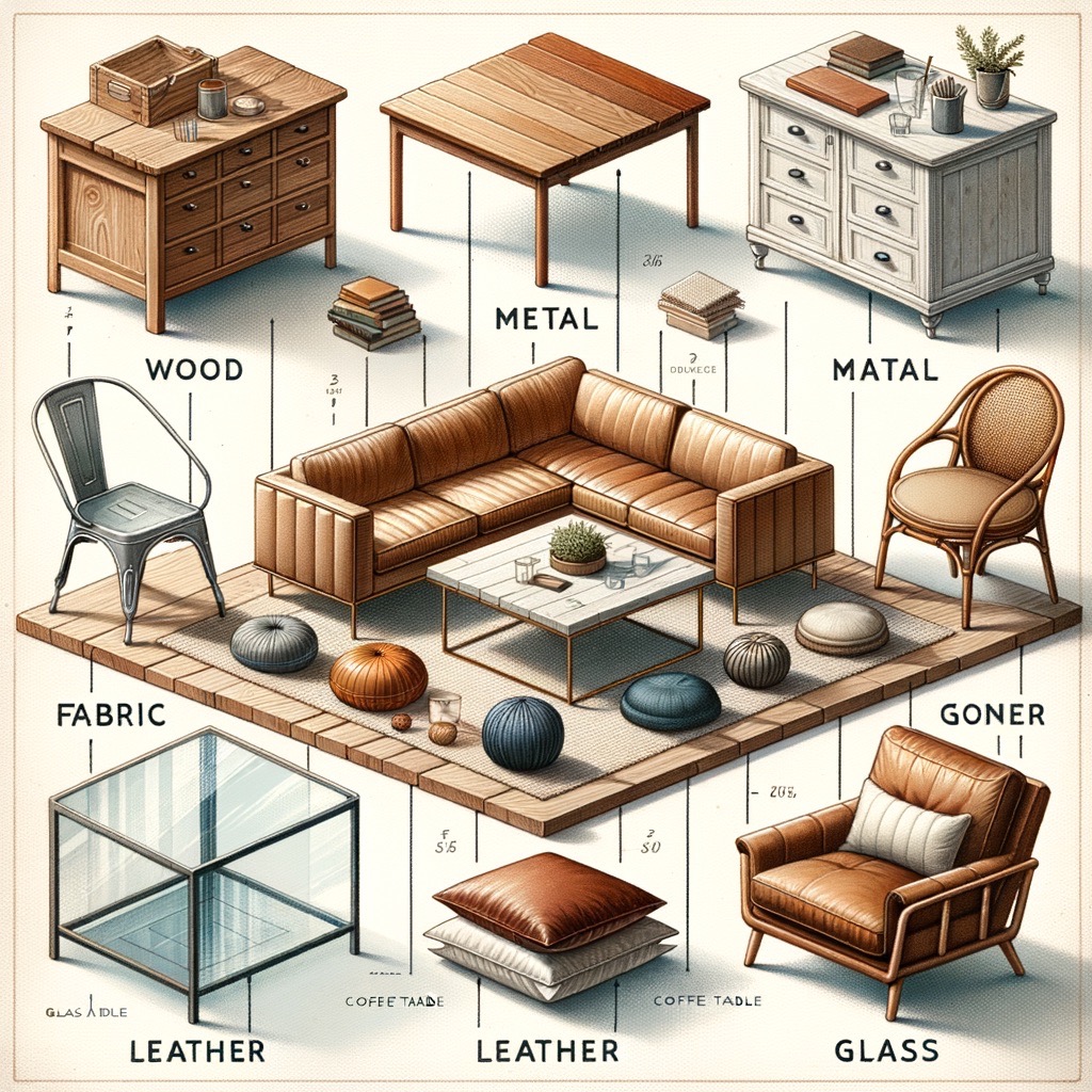 materiali più utilizzati per i mobili