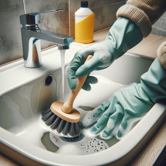Come pulire il bagno: lavandino