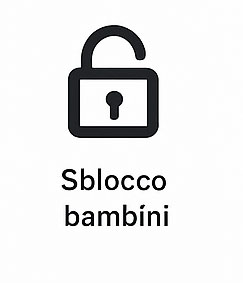 Piano induzione blocco bambini
