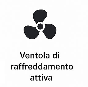 Piano induzione ventola